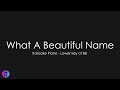What A Beautiful Name - Hillsong Worship | Piano Karaoke [Lower Key of Bb]