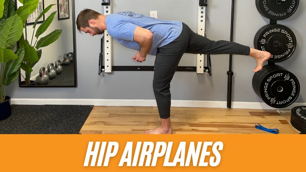 Hip Airplane Exercise For Improved Balance, Mobility, And Glute Med Strength - YouTube