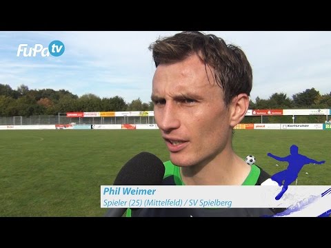Phil Weimer - SV Spielberg - zum Spiel vs. SV Oberachern, im FuPa.tv-Interview am 3.9.2016