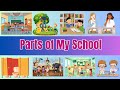 Parts Of My School Parts Of A School For Kids Fun Learning For Nursery Preschool Students