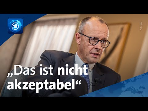 „Das ist nicht akzeptabel“: Merz zu US-Plänen für die Ukraine (Interview)