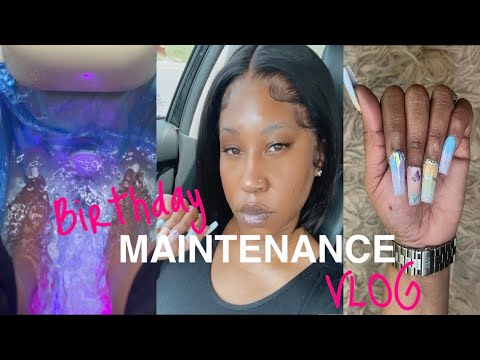 VLOG! $500+ BIRTHDAY MAINTENANCE & SELF CARE: HAIR + NAILS + MORE! | SHAR MICHELLE
