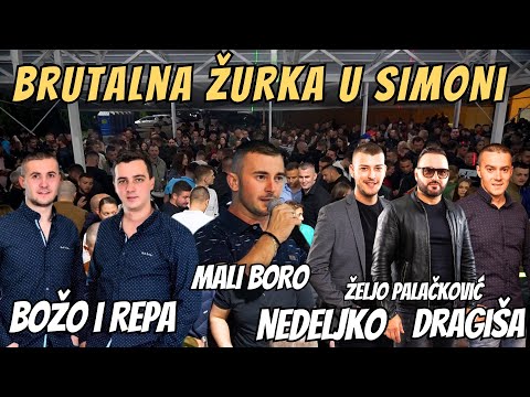 Božo i Repa, Nedeljko i Dragiša, Mali Boro - Ceo snimak brutalne žurke u Simoni ( 04.04.2025.)
