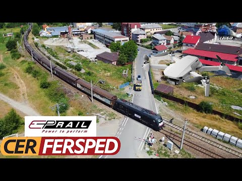 Taurus ES64 U2-071 & Tren EP Rail Cargo Train in Năsăud - 01 July 2022