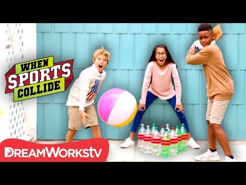 WHEN SPORTS COLLIDE | Beach Ball Bowling (Cricket + Bowling)