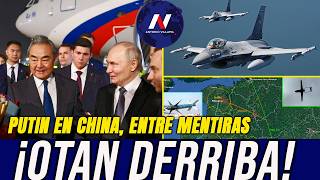 ¡OTAN derriba dron ucraniano! Iba directo a ellos, culpan a Rusia. Putin en China, inventan mentiras