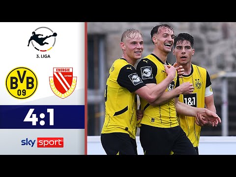 Borussen zerlegen Aufstiegs-Anwärter | Borussia Dortmund II - FC Energie Cottbus | Highlights 3.Liga