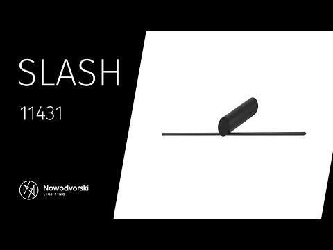 Настінний світильник, бра Nowodvorski 11431 Slash Led 1x10W 3000K 360Lm IP20 чорний
