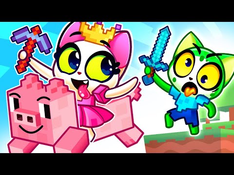Unbelievable! Zombie Princess Battle in Minecraft Song 🎵