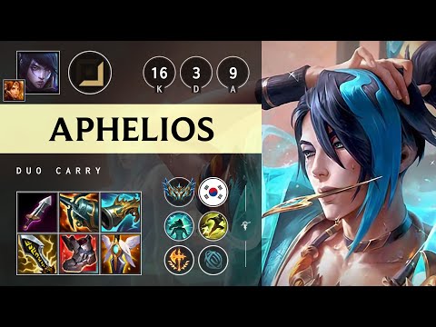 Aphelios ADC vs Draven - KR Challenger Patch 25.16
