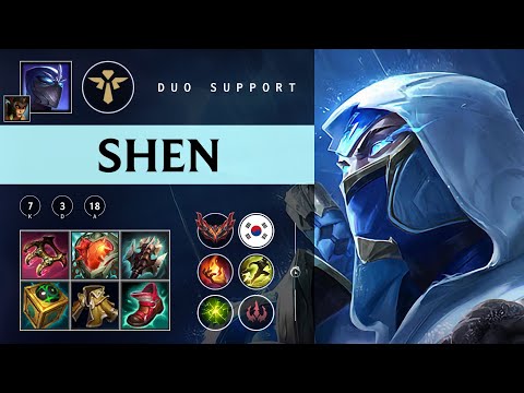 Shen Support vs Mel - KR Grandmaster Patch 25.24