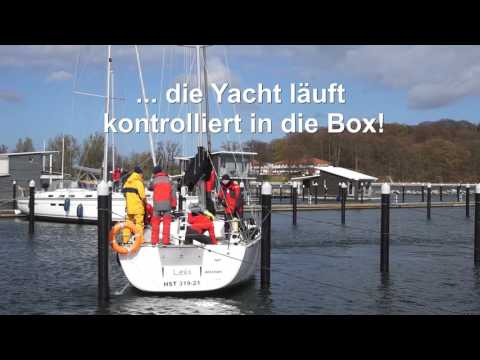 Skippertraining Hafenmanöver: AblegenAnlegen bei Starkwind