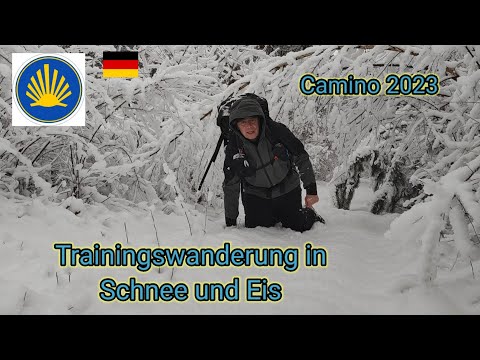 Mein Camino Frances 2023 - Fit für den Jakobsweg: Trainingswanderung in Schnee und Eis