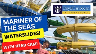 Mariner of the Seas Water Slides POV - Royal Caribbean Cruise Ship Waterslides