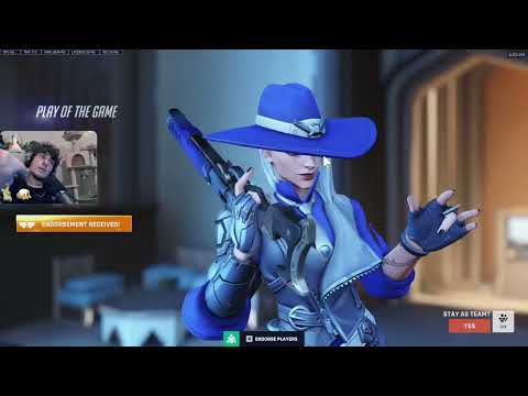 POTG - Colourhex Carries with Ashe | B.O.B. OVERWATCH 2 SEASON 19 TOP 500 GAMEPLAY