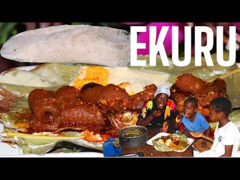 HOW I MADE NIGERIAN MOST POPULAR EKURU + STEW RECIPE !! COOKING NIGERIA STREET FOOD...OFULOJU