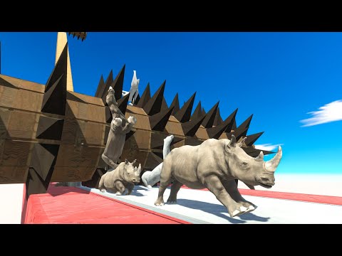 Be Fast and Run Away from Spike Roller - Animal Revolt Battle Simulator