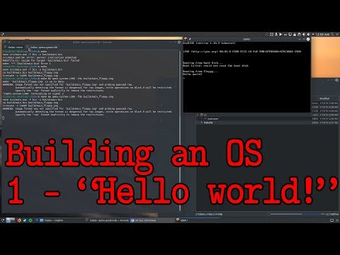 Building an OS - 1 - Hello world
