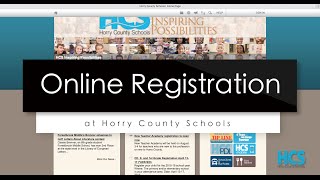 Online Registration at Horry County Schools