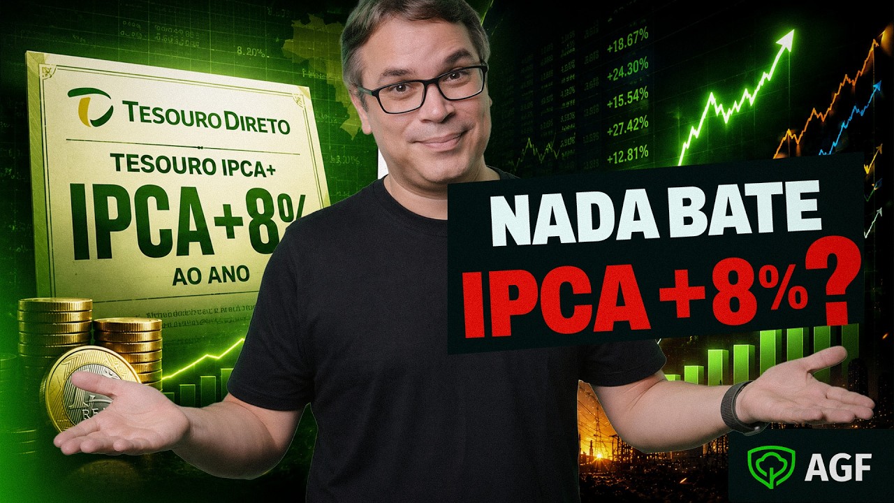 Ações vs Tesouro Direto: Qual vence o IPCA+8%?