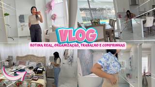 UM POUCO DA MINHA ROTINA + ORGANIZANDO MEU TRABALHO E COMPRINHAS!