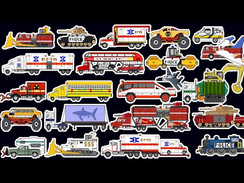 Mashup Vehicles Compilation Volume 1 | Emergency Vehicles | Street Vehicles | Monster vehicles