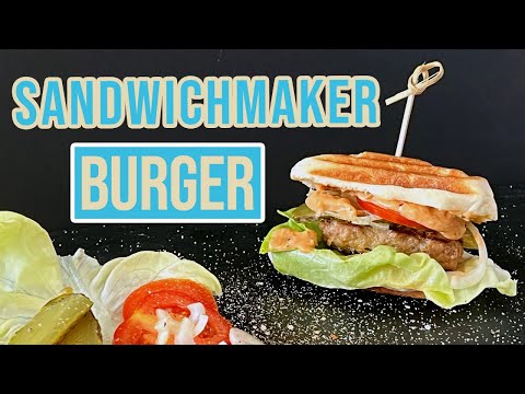 Burger im Sandwichmaker selber machen - einfach und leckeres Rezept für Buns, Patties und Sauce