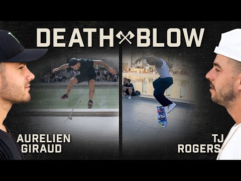 Aurelien Giraud's Hardflip Late Flip Vs. TJ Rogers's Switch BS 180 Late Flip | DEATH BLOW