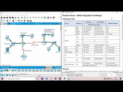 Packet Tracer 4.5.1.1 - Skills Integration Challenge