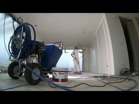 Graco Ultramax 695 - Graco Mark 7 in actie voor de afwerking van een woning met Fermacell platen