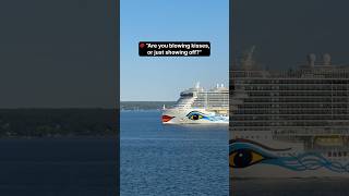 That bow’s got game💋Who knew cruise ships could flirt?#CruiseCrush #BowGameStrong #aidacruises