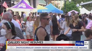 VIDEO: Gallery Night returns to Pensacola for first time in over a year