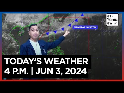 Today's Weather, 4 P.M. Jun. 3, 2024