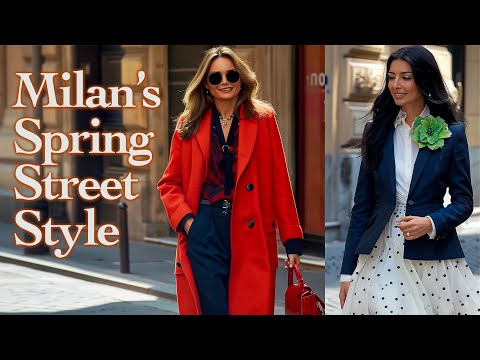 🇮🇹 Milan Street Style Spring 2024: What is trendy in Italy in April? Spring outfit ideas