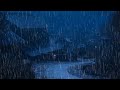 Bye Stress To Fall Into Sleep Instantly Relaxing Heavy Rain Dense Thunderstorm Sounds At Night