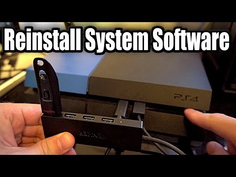 How to REINSTALL PS4 SYSTEM SOFTWARE (EASY METHOD)