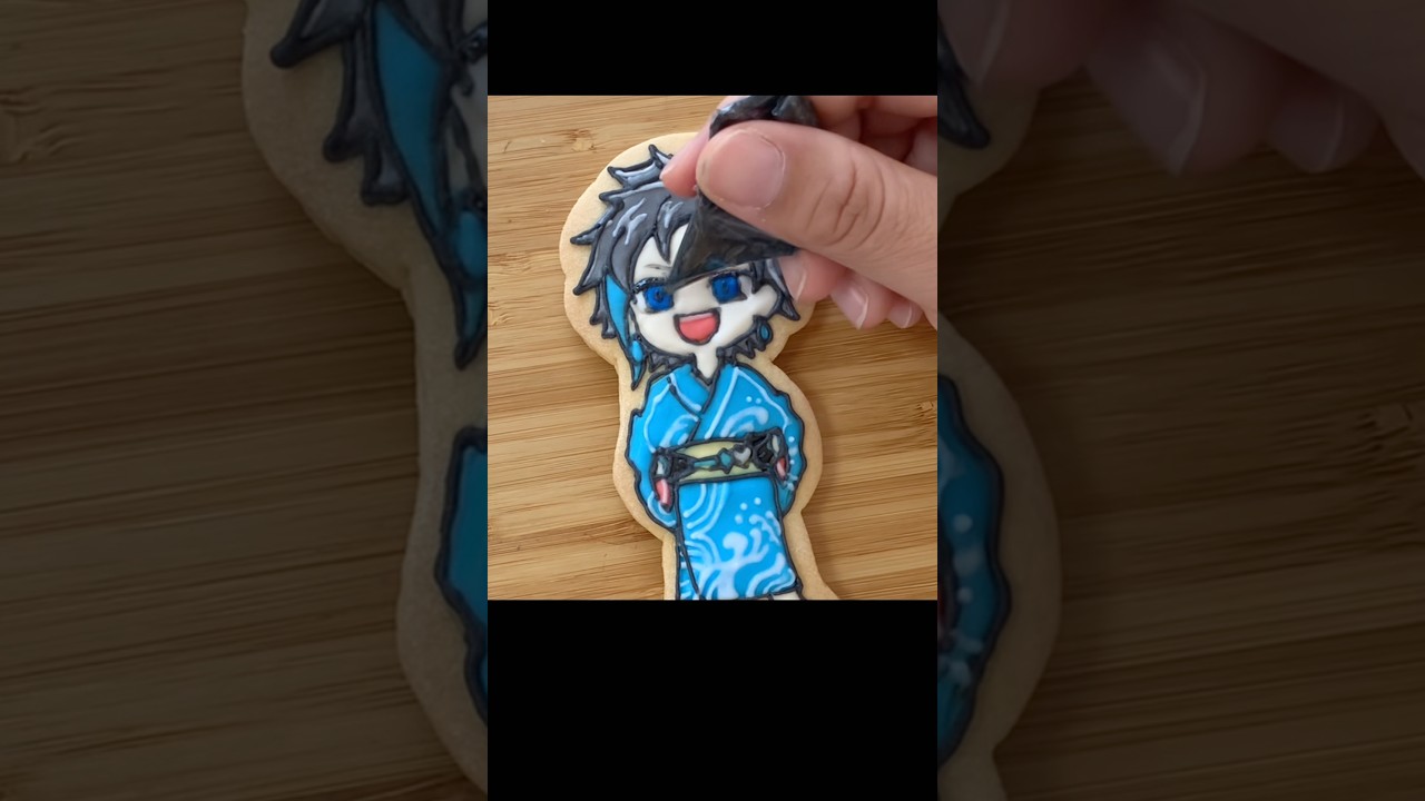 【ウォーターチャレンジ】浴衣姿のすまない先生を作ったよ！#shorts #すまない先生#ウォーターチャレンジ#アイシングクッキー