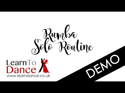 Rumba Solo Routine Demo - Beautiful Woman by Ramin feat. Staffan Carlén - June 2020 Dance Lesson
