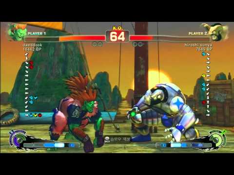 SSF4 Rank Match  daeddook (BL)  vs  hiroshi sunya (ZA)
