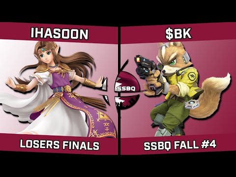 iHasoon (Zelda) vs $BK (Fox/Pikachu) - SSBQ Fall #4 - Losers Finals
