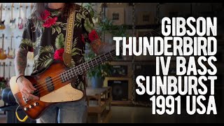 Video thumbnail for Gibson Thunderbird IV Bass Tobacco Sunburst 1991 USA by Loud Lemon Demo