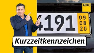Kosten, Dauer, Versicherung & Co: Alles zum Kurzzeitkennzeichen! | ADA