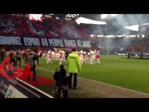 Entrée des joueurs Rennes vs Angers coupe de France 2014