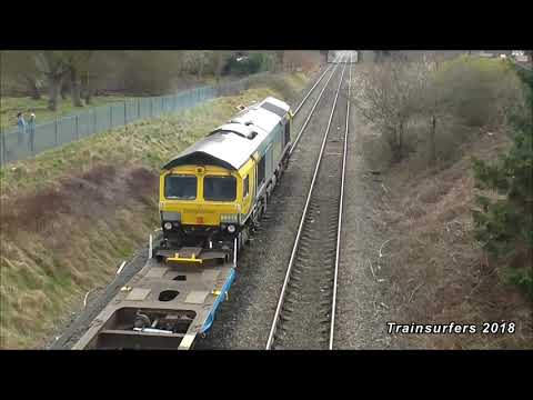 FL Class 66 No. 66416 'Powerhaul' on 4H68 Guide Bridge Yard - Crewe BH on 27.3.18 - HD