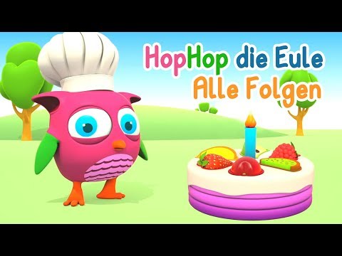 Hophop die Eule. Spielen und Lernen. Zeichentrickfilme auf Deutsch.
