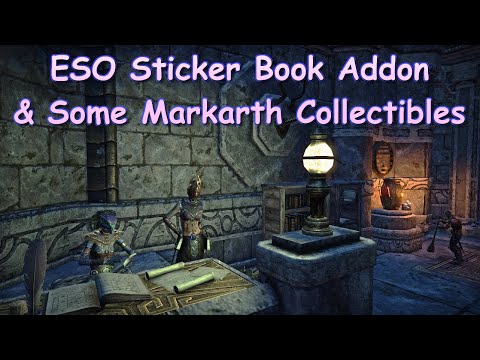 ESO Set Item Sticker Book Addon and Markarth Collectibles