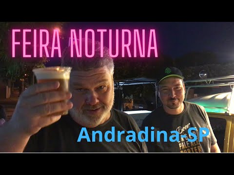 Feira Noturna em Andradina-SP  Muita comida boa.