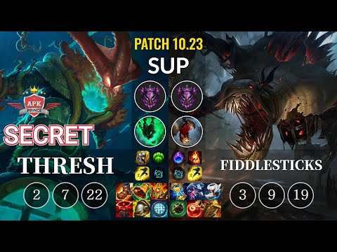 APK Secret Thresh vs Fiddlesticks Sup - KR Patch 10.23