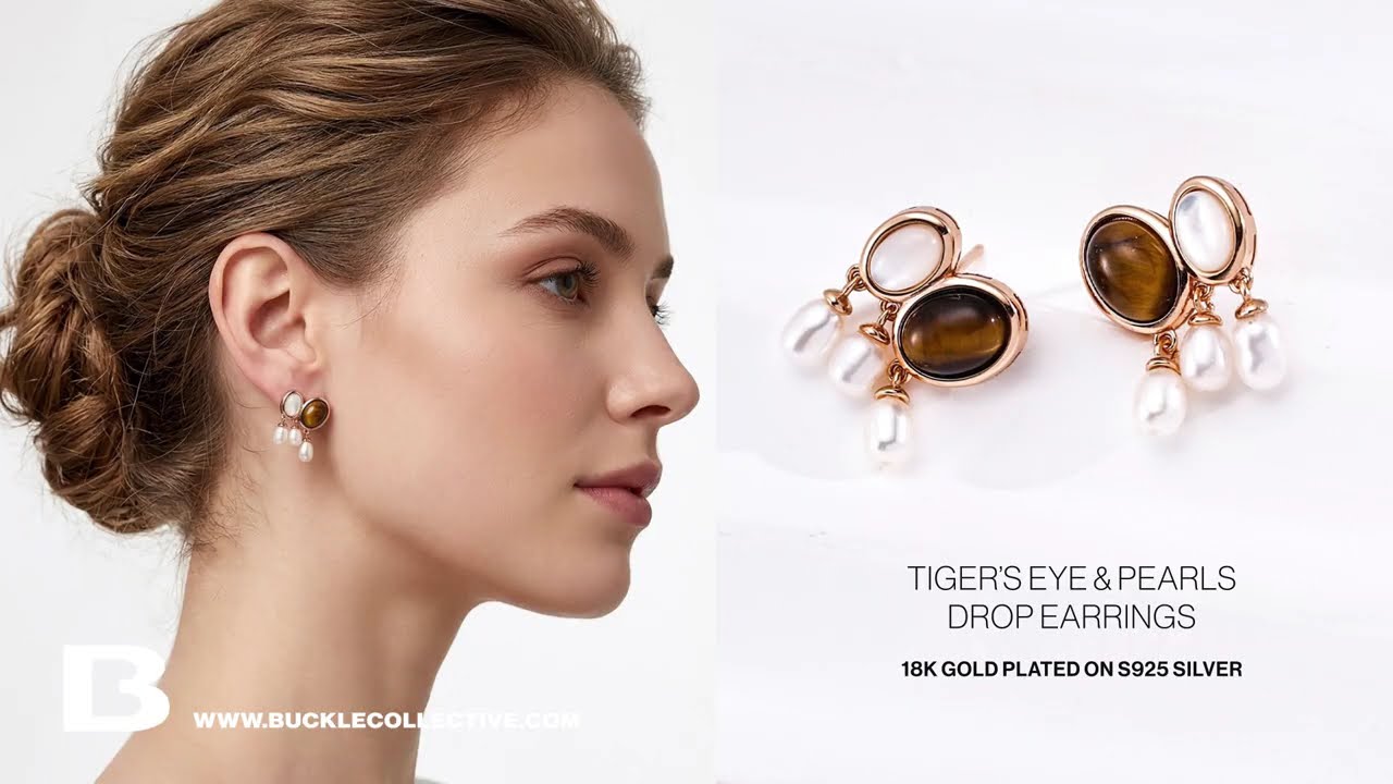 Watch: Tiger's Eye & Lapis Lazuli Gemstone Set — BUCKLE Collective
