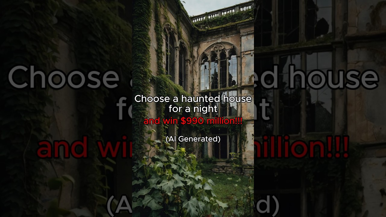 Choose a haunted house for a night 💵 | Ai Generated